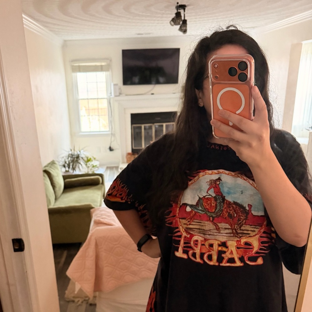 Sabbi Born Original Tunic Tee Tshirt Flames Mermaid Cowgirl